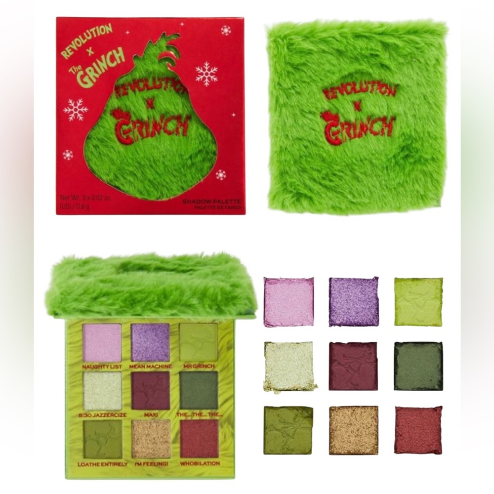 🆕Makeup Revolution x The Grinch - Mean One Shadow Eye Palette {LIMITED EDITION}